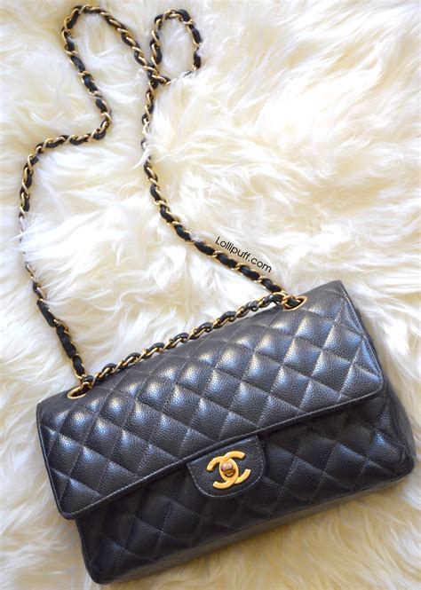 chanel black double flap